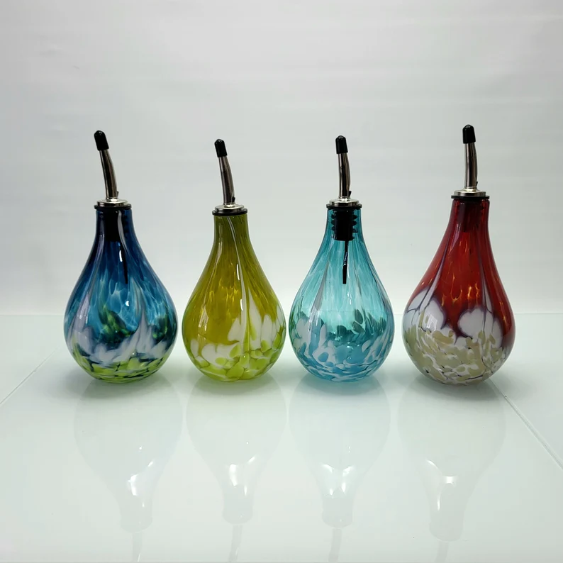 hand-blown-glass-olive-oil-dispensers